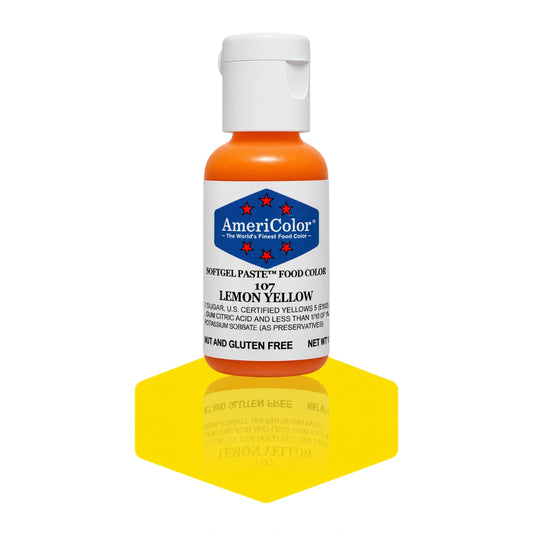 Lemon Yellow Soft Gel Paste 0.75oz - Americolor