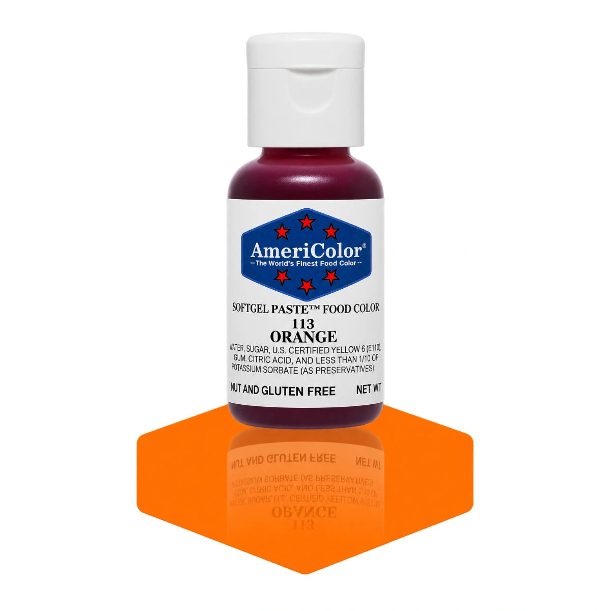 Orange Soft Gel Paste 0.75oz - Americolor
