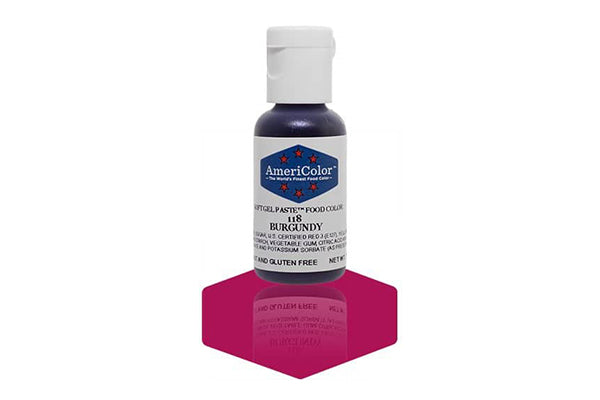 Burgundy Soft Gel Paste 0.75oz - Americolor