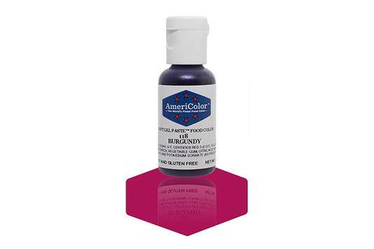 Burgundy Soft Gel Paste 0.75oz - Americolor