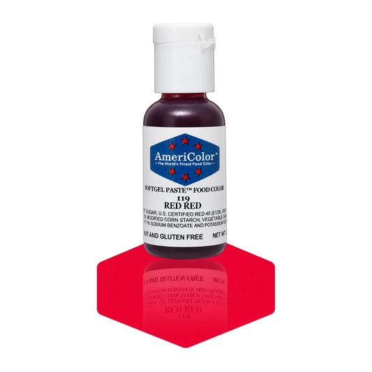 Red Soft Gel Paste 0.75oz - Americolor