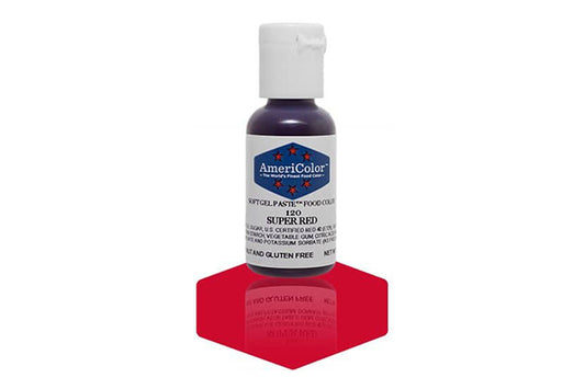 Super Red Soft Gel Paste 0.75oz - Americolor