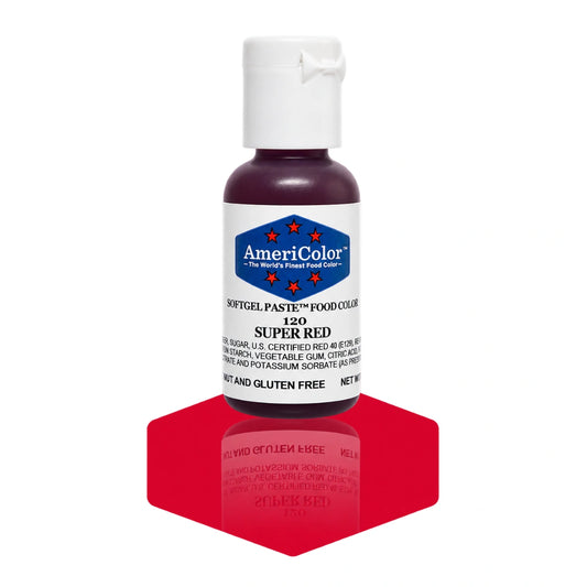 Super Red Soft Gel Paste 0.75oz - Americolor