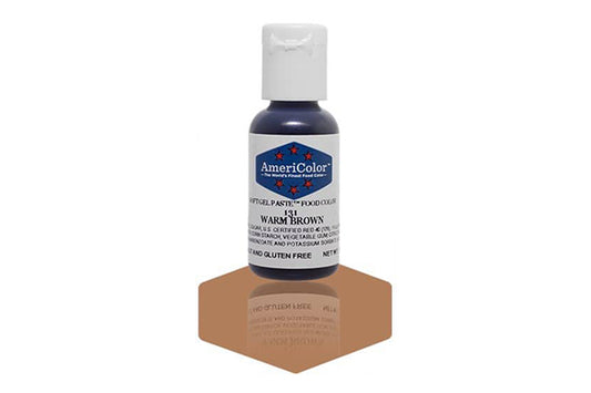 Warm Brown Soft Gel Paste 0.75oz - Americolor