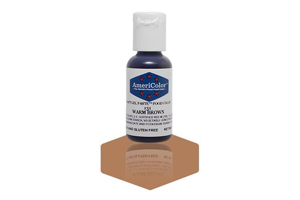 Warm Brown Soft Gel Paste 0.75oz - Americolor