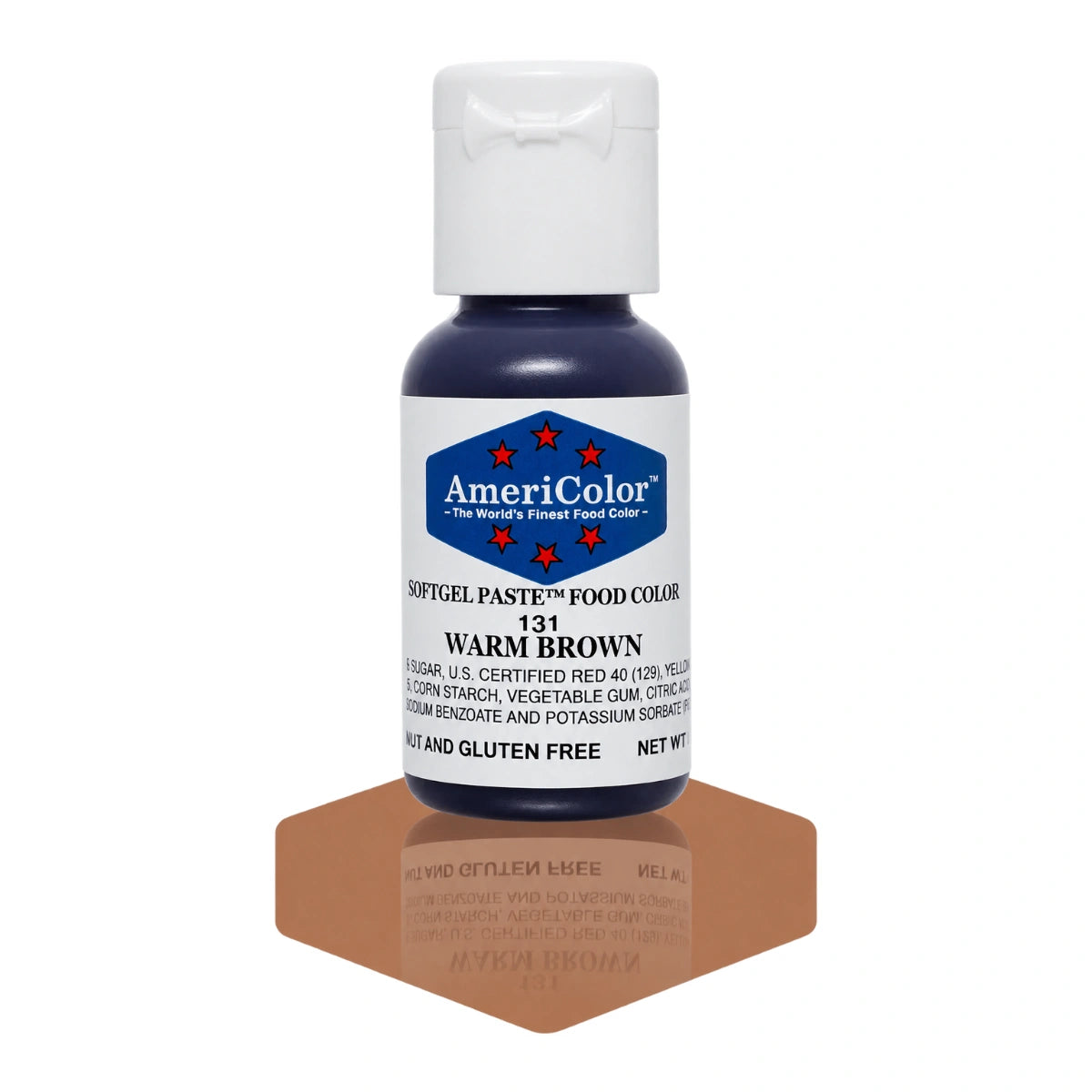 Warm Brown Soft Gel Paste 0.75oz - Americolor