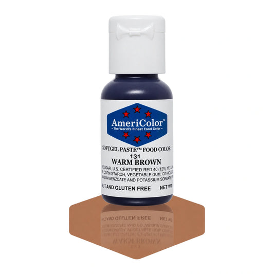 Warm Brown Soft Gel Paste 0.75oz - Americolor