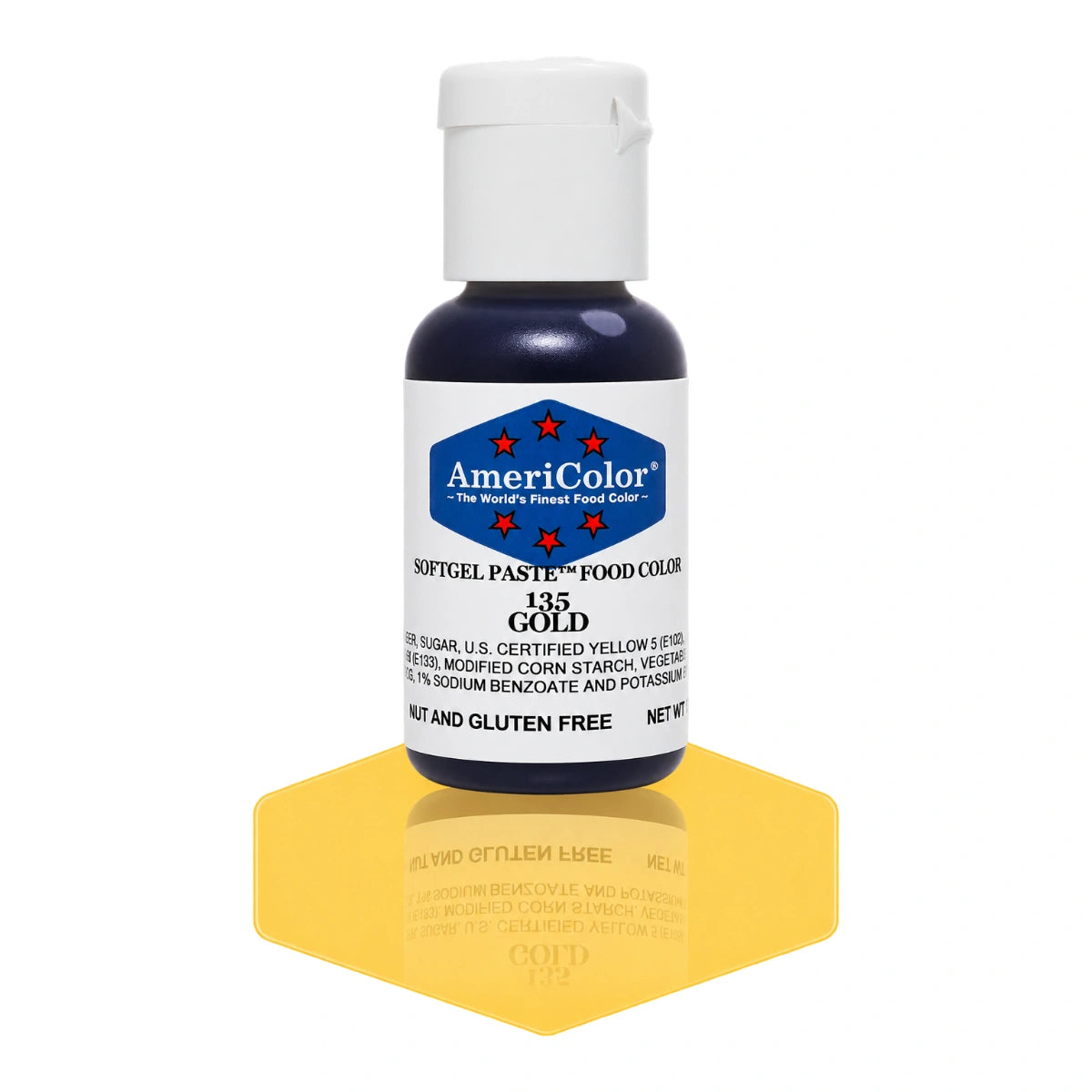 Gold Soft Gel Paste 0.75oz - Americolor