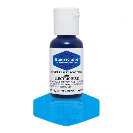 Blue Electric Soft Gel Paste 0.75oz - Americolor
