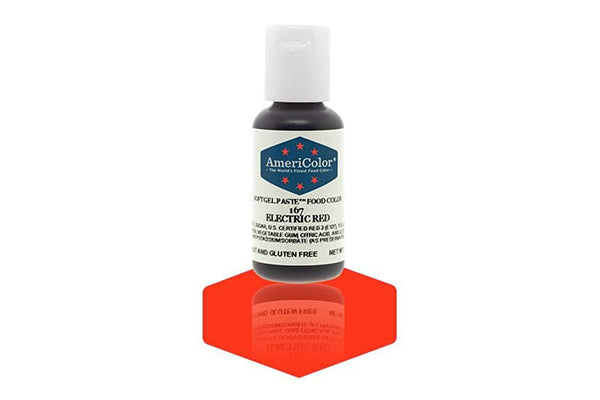 Red Electric Soft Gel Paste 0.75oz - Americolor