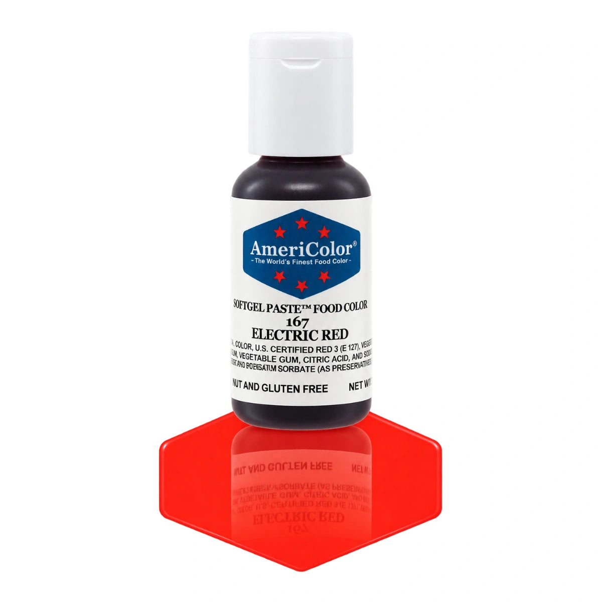 Red Electric Soft Gel Paste 0.75oz - Americolor