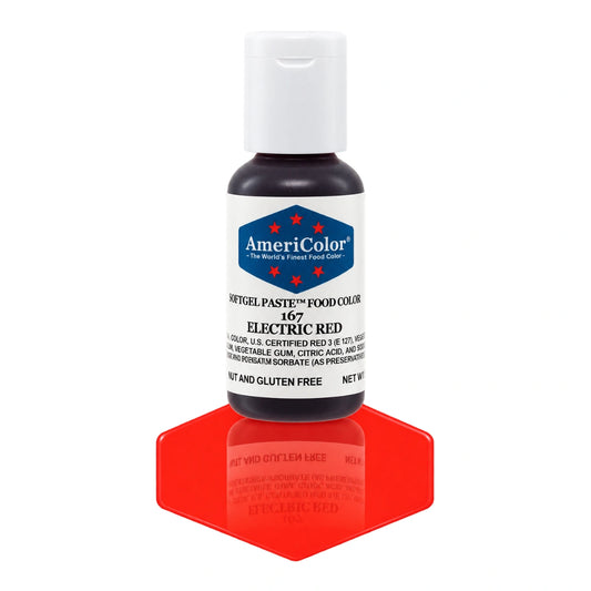 Red Electric Soft Gel Paste 0.75oz - Americolor