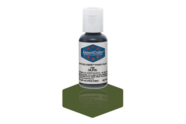 Olive Soft Gel Paste 0.75oz - Americolor