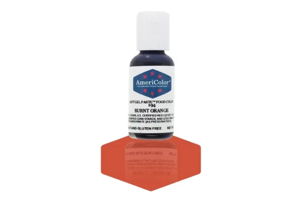 Orange Burnt Soft Gel Paste 0.75oz - Americolor
