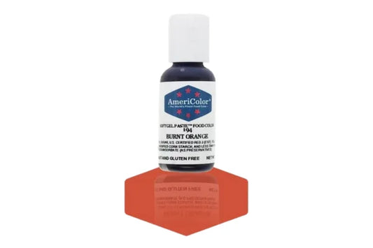 Orange Burnt Soft Gel Paste 0.75oz - Americolor