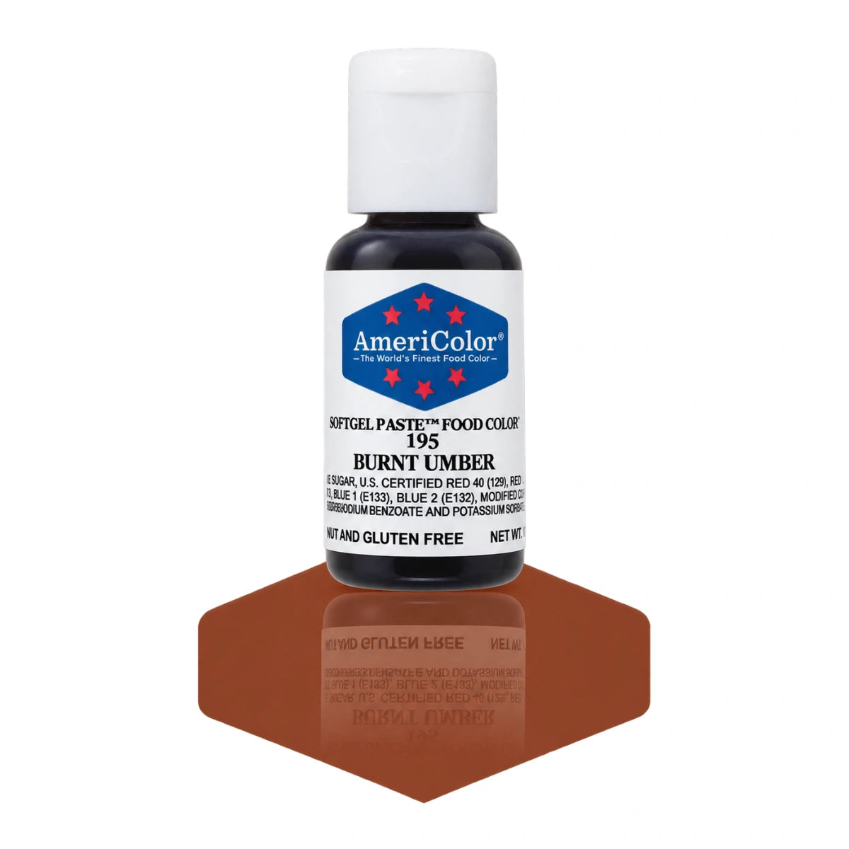 Burnt Umber Soft Gel Paste 0.75oz - Americolor