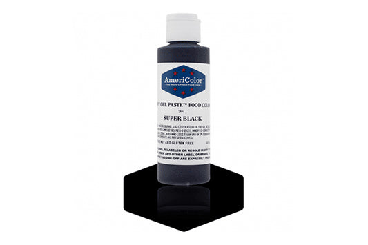 Super Black Soft Gel Paste 4.5oz - Americolor