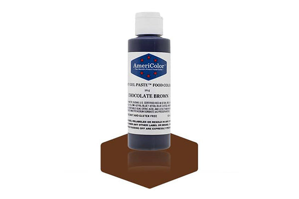 Brown Chocolate Soft Gel Paste 4.5oz - Americolor