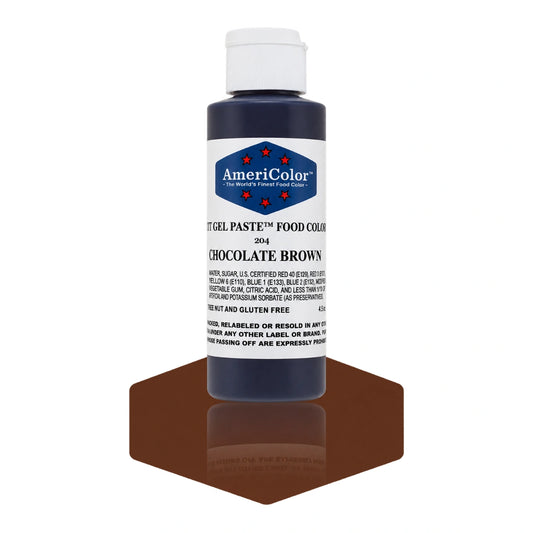 Brown Chocolate Soft Gel Paste 4.5oz - Americolor