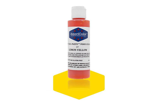Lemon Yellow Soft Gel Paste 4.5oz - Americolor