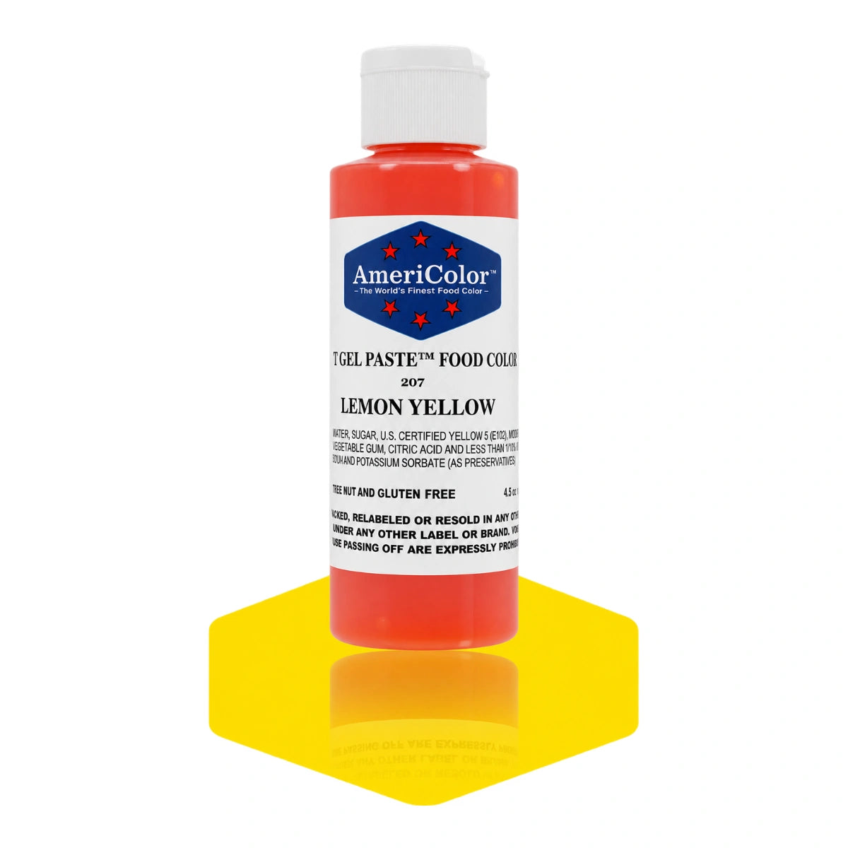 Lemon Yellow Soft Gel Paste 4.5oz - Americolor