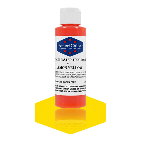 Lemon Yellow Soft Gel Paste 4.5oz - Americolor