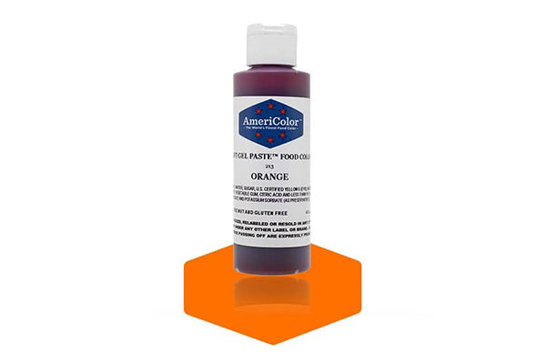Orange Soft Gel Paste 4.5oz - Americolor