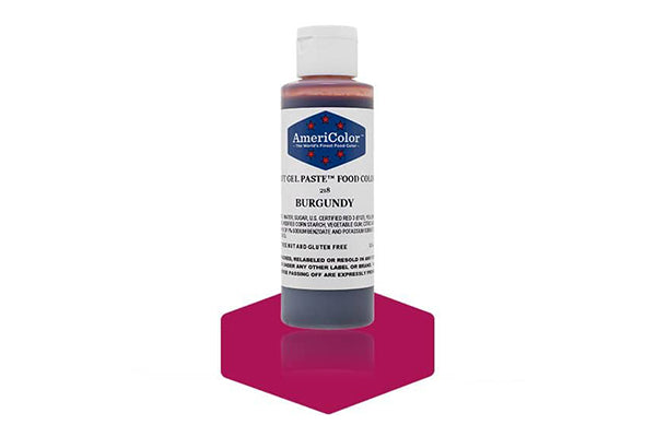 Burgundy Soft Gel Paste 4.5oz - Americolor