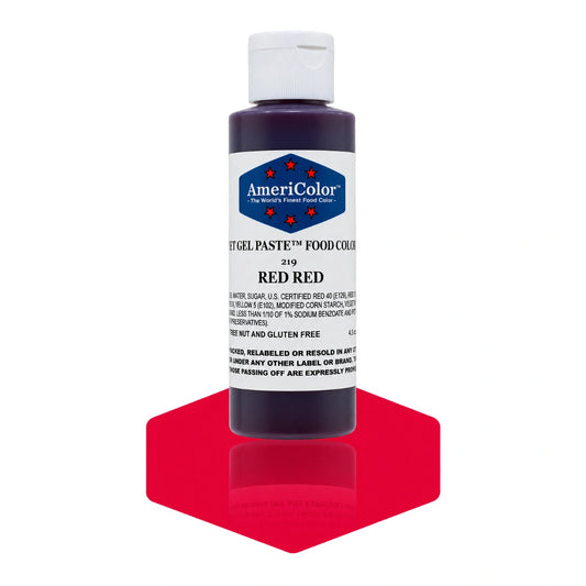 Red Soft Gel Paste 4.5oz - Americolor