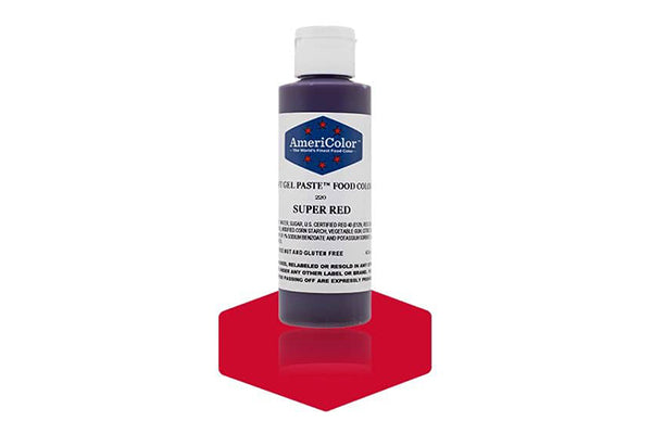 Super Red Soft Gel Paste 4.5oz - Americolor