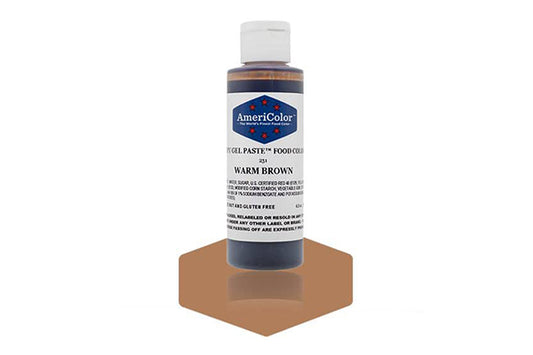 Warm Brown Soft Gel Paste 4.5oz - Americolor