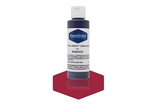 Maroon Soft Gel Paste 4.5oz - Americolor