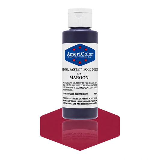 Maroon Soft Gel Paste 4.5oz - Americolor