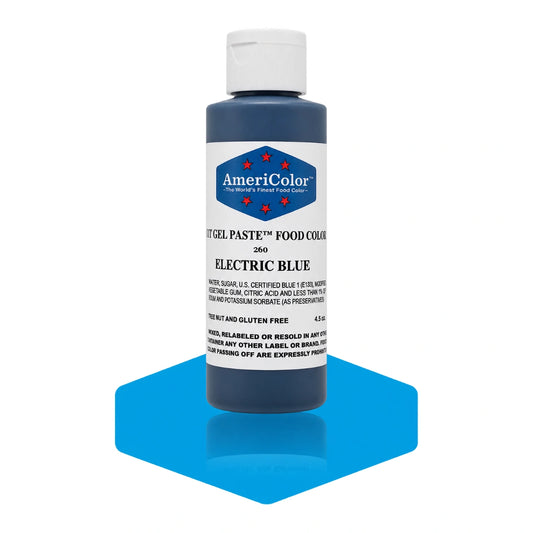 Blue Electric Soft Gel Paste 4.5oz - Americolor