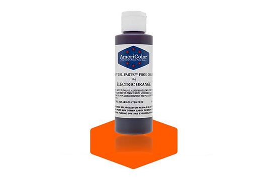 Orange Electric Soft Gel Paste 4.5oz - Americolor