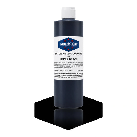 Super Black Soft Gel Paste 13.5oz - Americolor