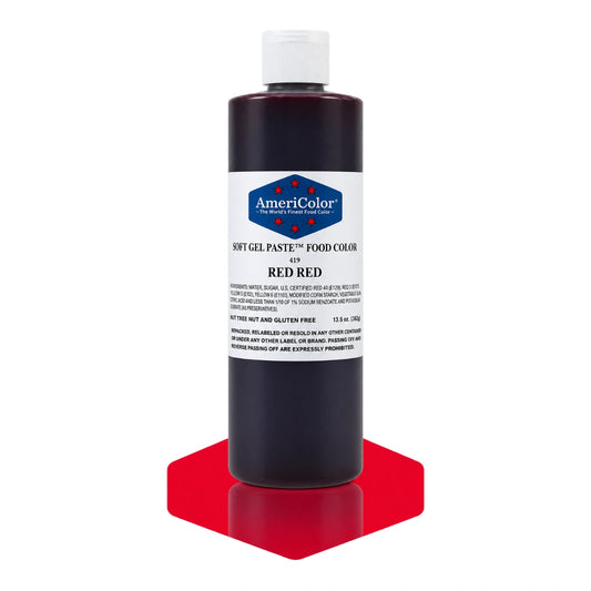 Red Soft Gel Paste 13.5oz - Americolor