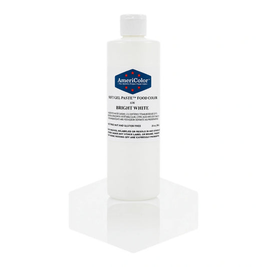 Bright White Soft Gel Paste 20oz - Americolor