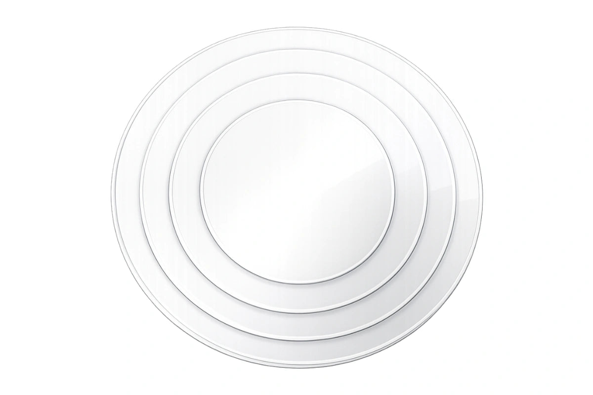 GANACHE LID SET ROUND - SHARP EDGE Gateau Art - Set 2