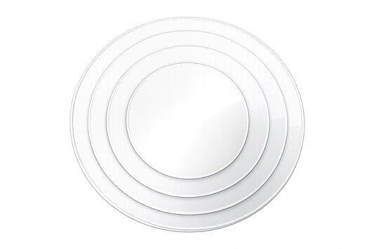 GANACHE LID SET ROUND - SHARP EDGE Gateau Art - Set 2