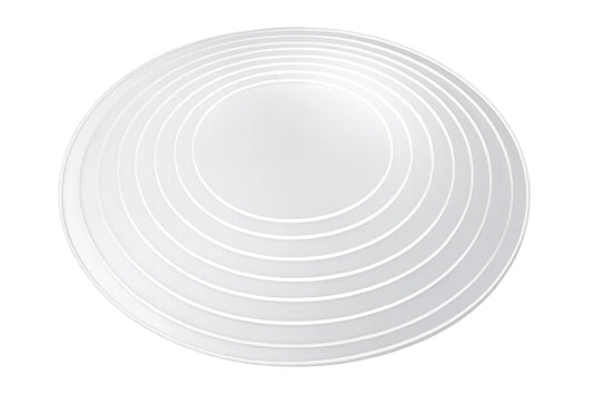 GANACHE LID SET ROUND - SHARP EDGE Gateau Art - Set 3