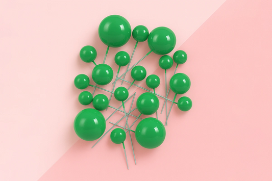 Green Ball Topper (20 Pack) - Iconic Cake Art