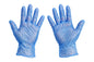 Blue Xlarge Gloves Vinyl Powder Free (100 Pack) - Iconic Cake Art