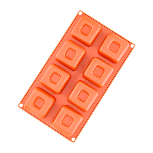 Hidden Square 8 Cavity Silicone Chocolate Mould - Iconic Cake Art