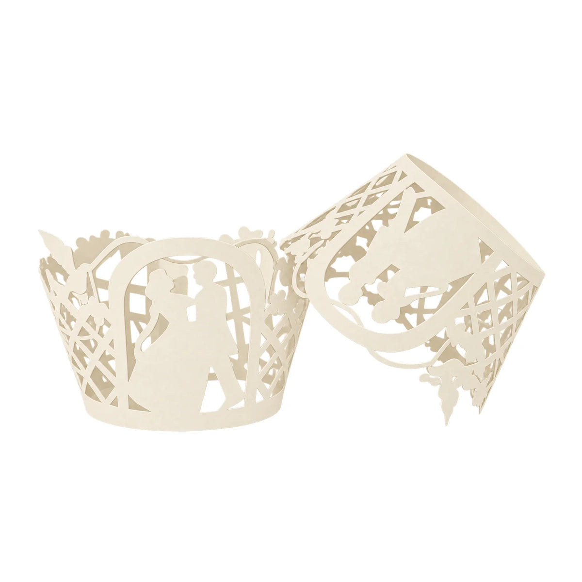 Ivory Wedding Cake Wraps (12 Pack) - Gateau Art