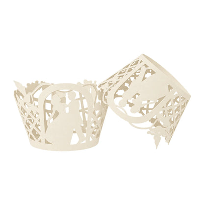 Ivory Wedding Cake Wraps (12 Pack) - Gateau Art