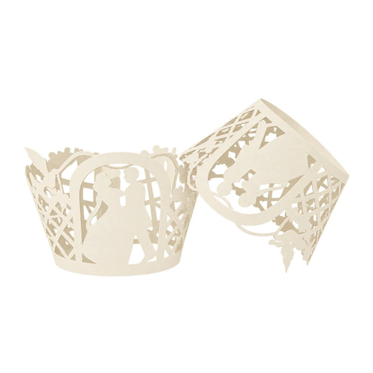 Ivory Wedding Cake Wraps (12 Pack) - Gateau Art