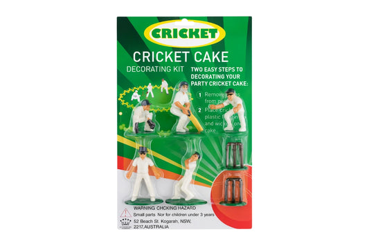 White Colour Cricket Cake Decorating Kit - Cake Ornaments