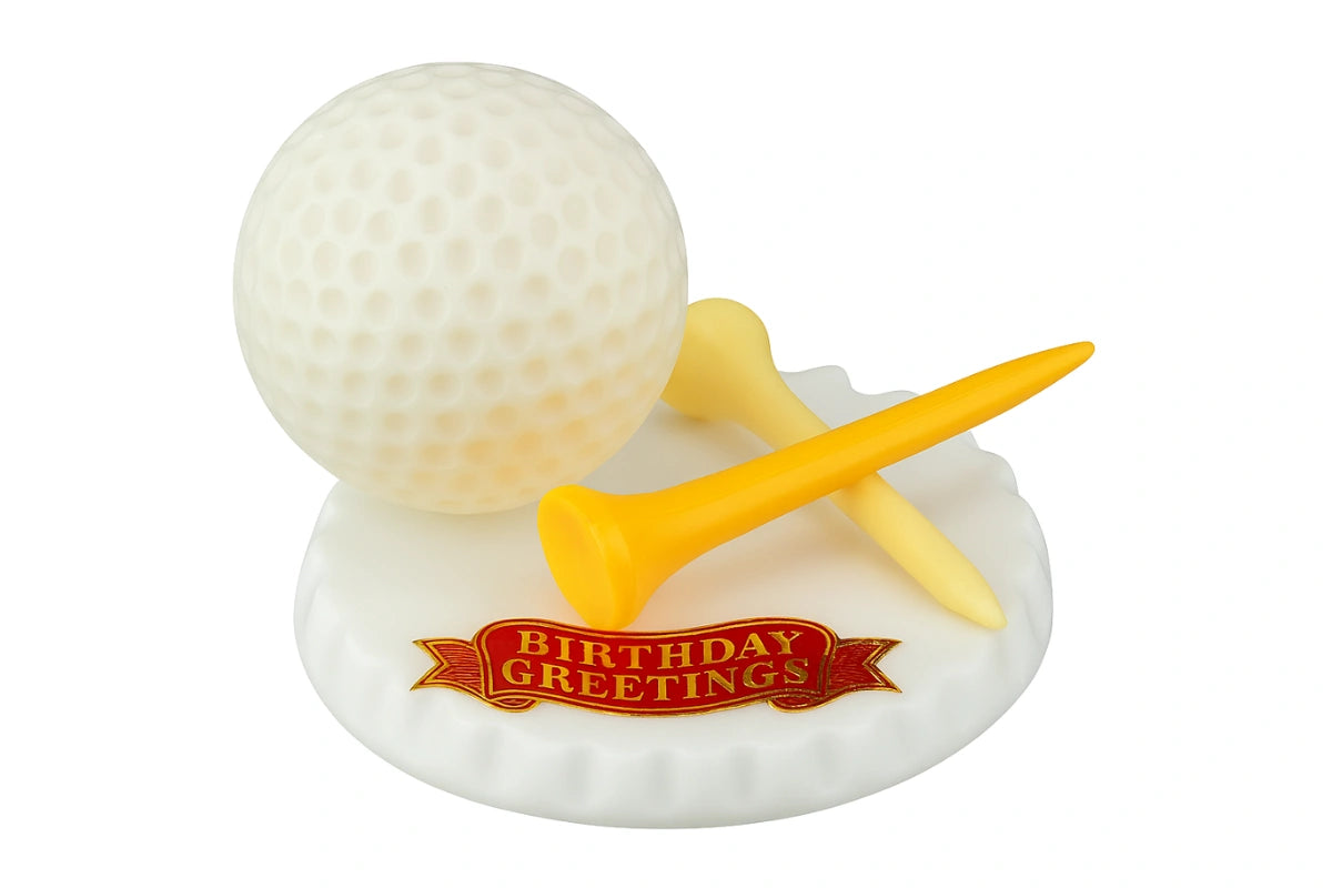Golf Ball and Tee - Cake Ornaments