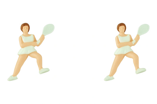 Tennis Female (2 Pack) - Cake Ornaments